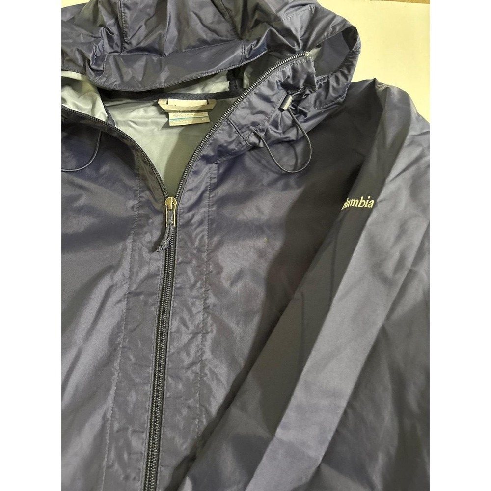 Columbia Navy Rain Jacket (Sz. 1X) - Picture 3 of 5